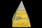 Polished Bumblebee Jasper Pyramid - Indonesia #114986-1